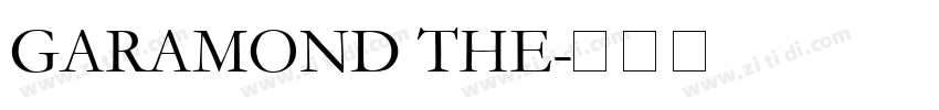 GARAMOND THE字体转换